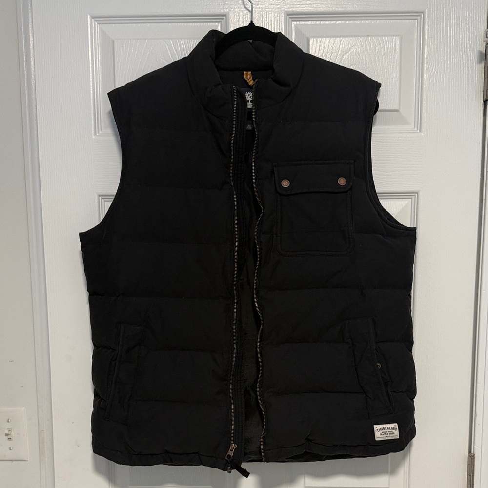 Timberland Men's Black Puffer Vest
